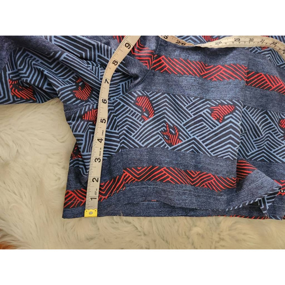 Columbia Men Trunks Swim Shorts Blue Stripe Fish Print Drawstring Mesh Lined XXL - Picture 5 of 7